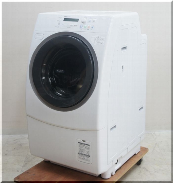 SANYO 9kgドラム式洗濯乾燥機AQUA AWD-AQ3000-R(S) 09年